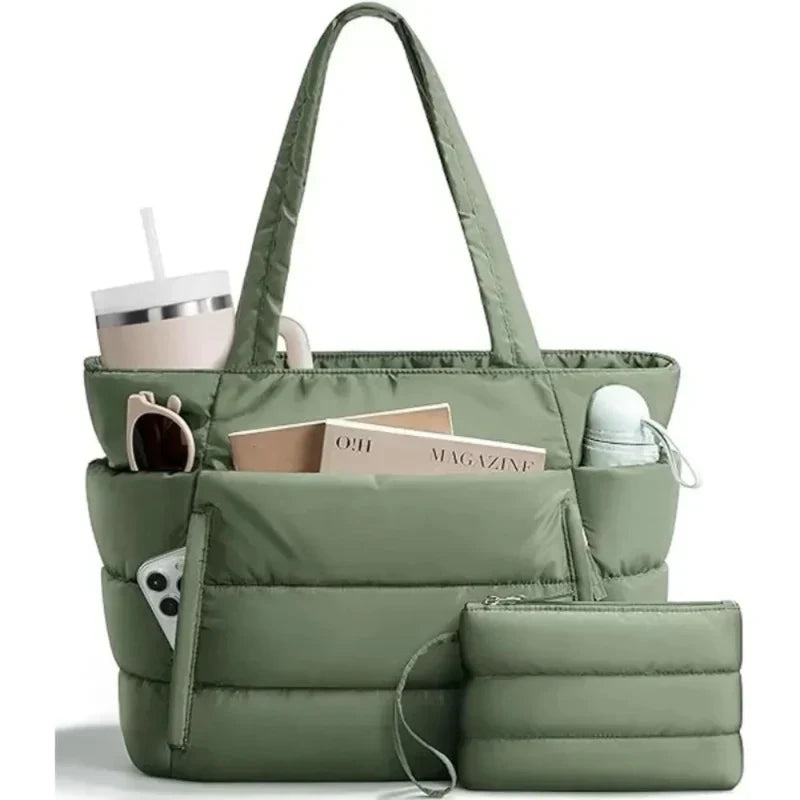 Puffer Laptop Tote Bag