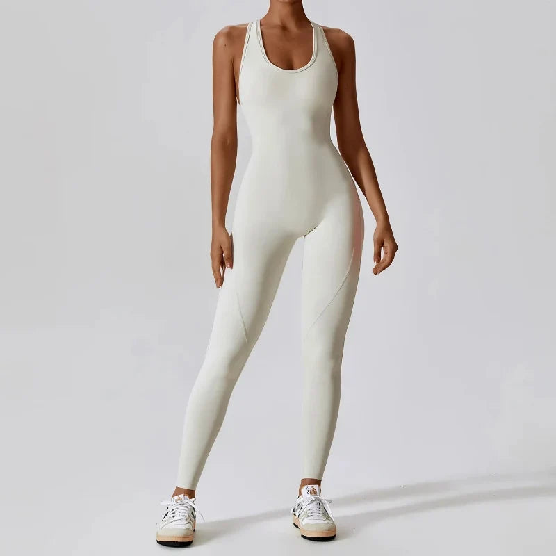 Open-Back Sculpt Jumpsuit