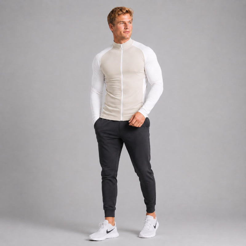 Ribbed Quarter-Zip Training Top