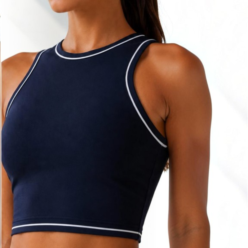 High Neck Training Sports Bra